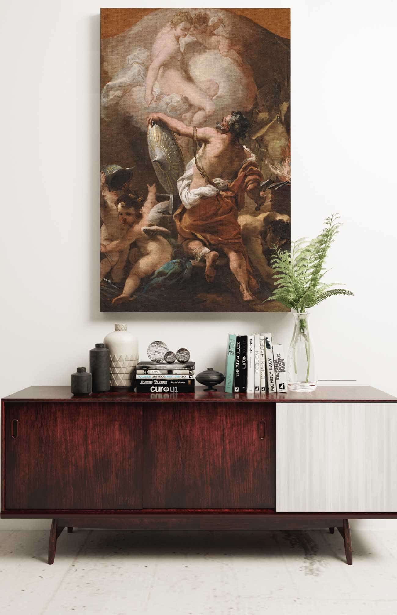 Venus Ordering Armor For Aeneas At Vulcans Forge by Gaetano Gandolfi Posters, Prints, & Visual Artwork