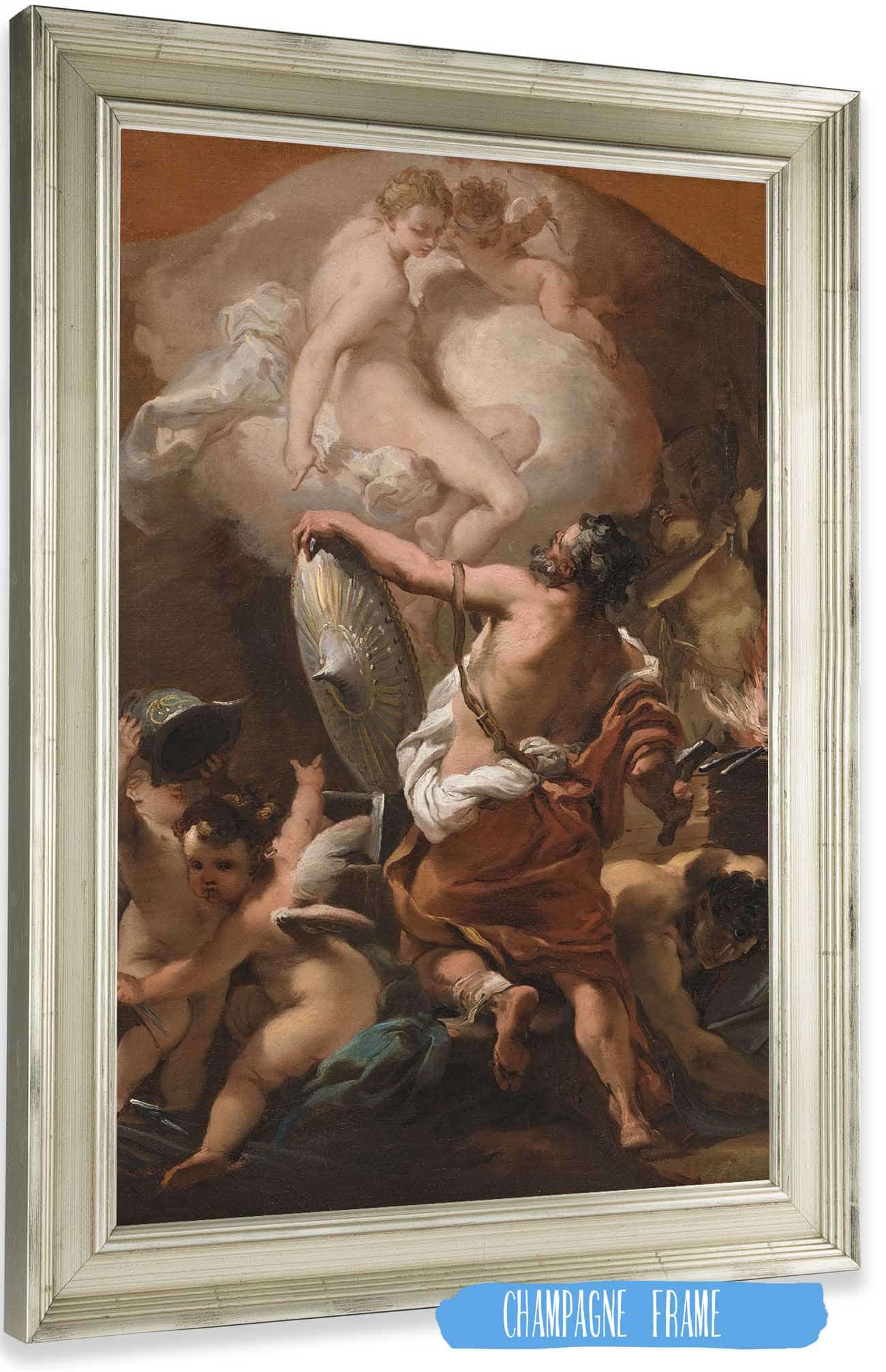 Venus Ordering Armor For Aeneas At Vulcans Forge by Gaetano Gandolfi Posters, Prints, & Visual Artwork
