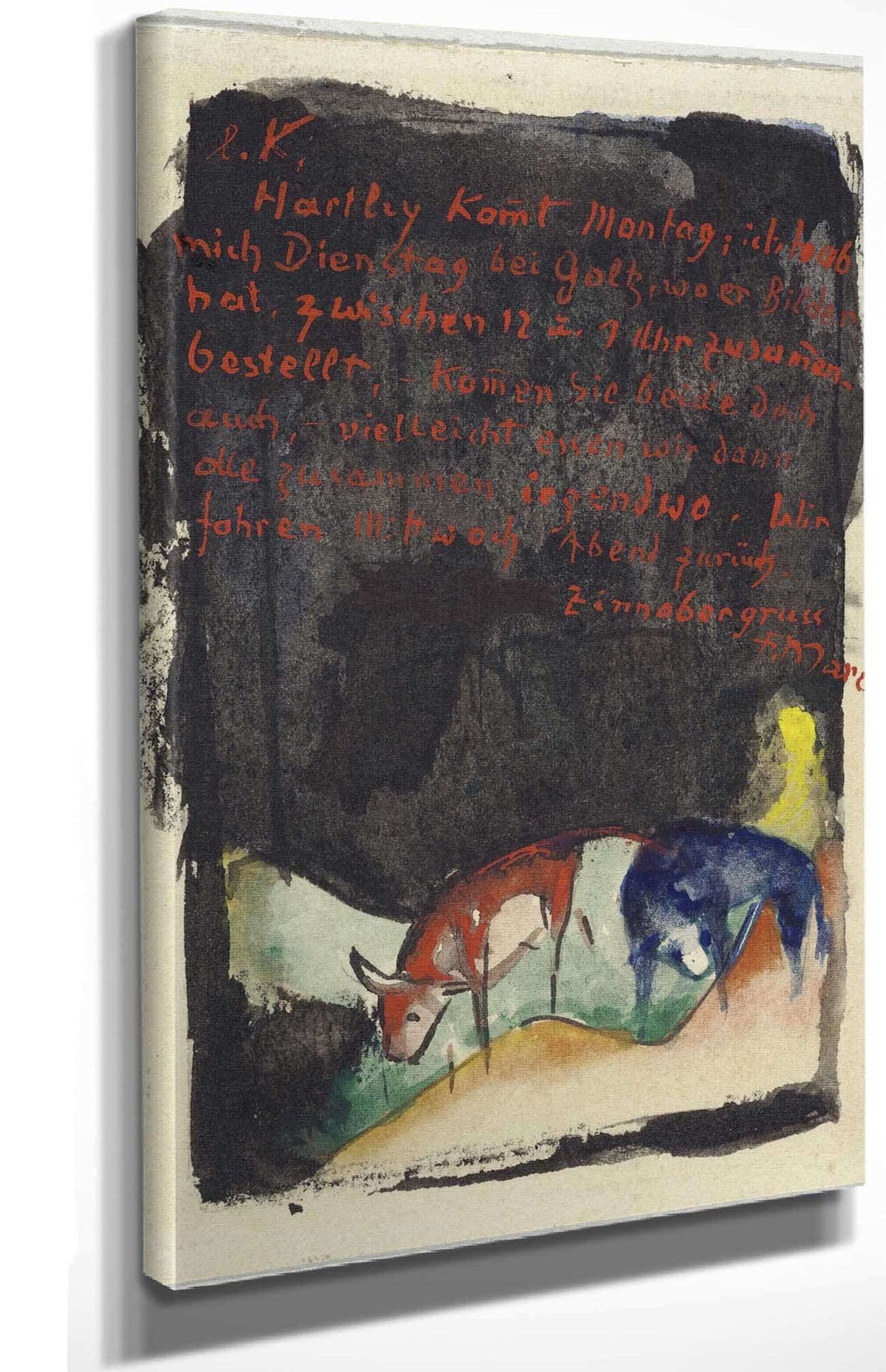 Vermilion by Franz Marc Posters, Prints, & Visual Artwork