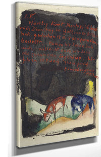 Vermilion by Franz Marc Posters, Prints, & Visual Artwork