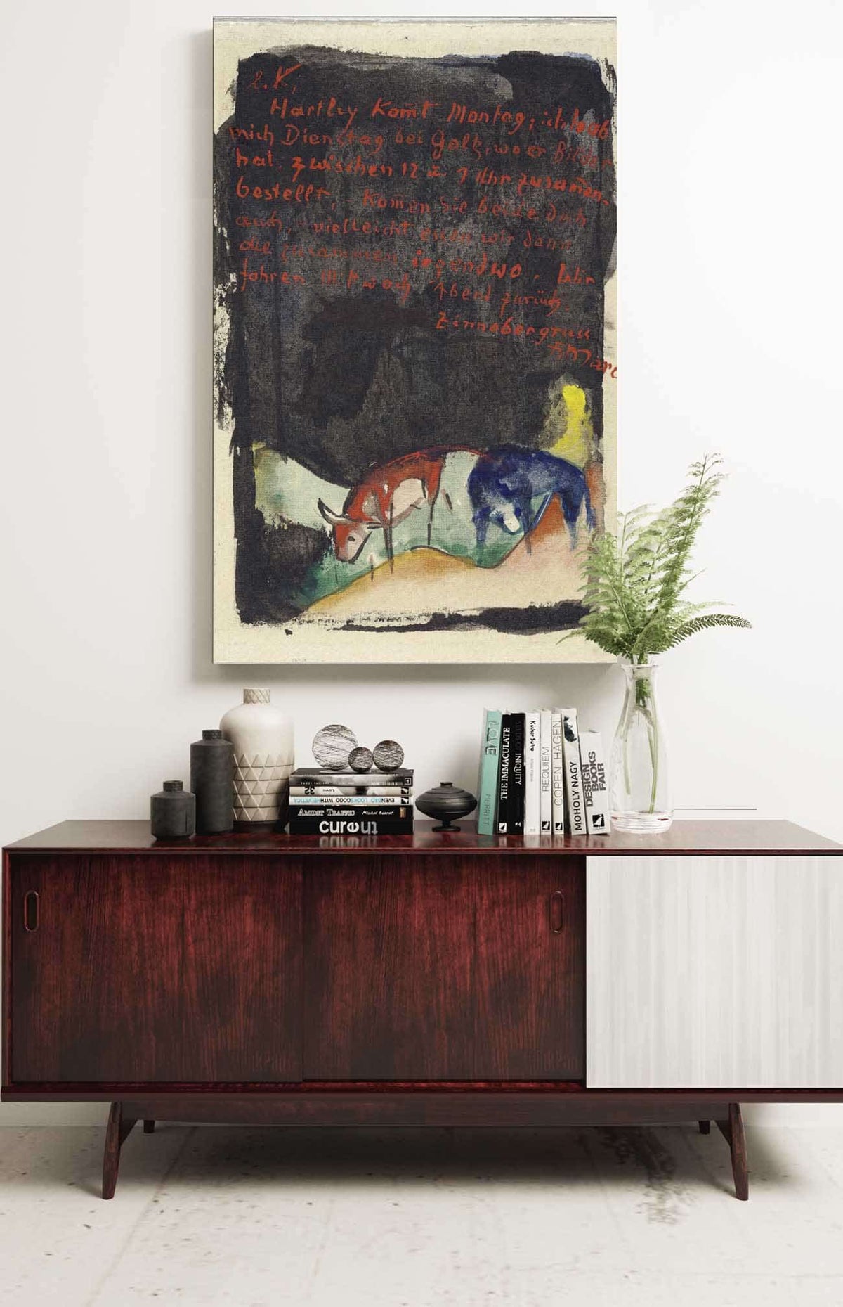 Vermilion by Franz Marc Posters, Prints, & Visual Artwork