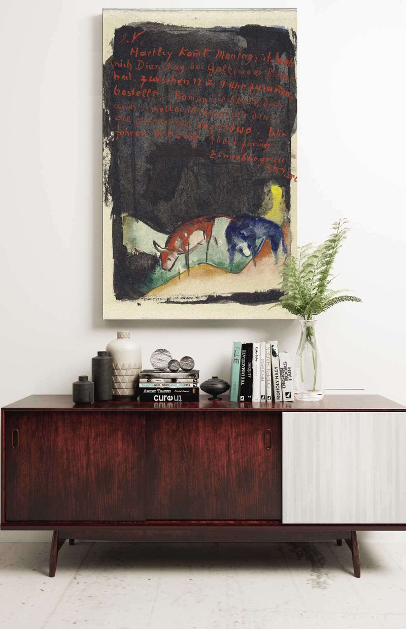 Vermilion by Franz Marc Posters, Prints, & Visual Artwork