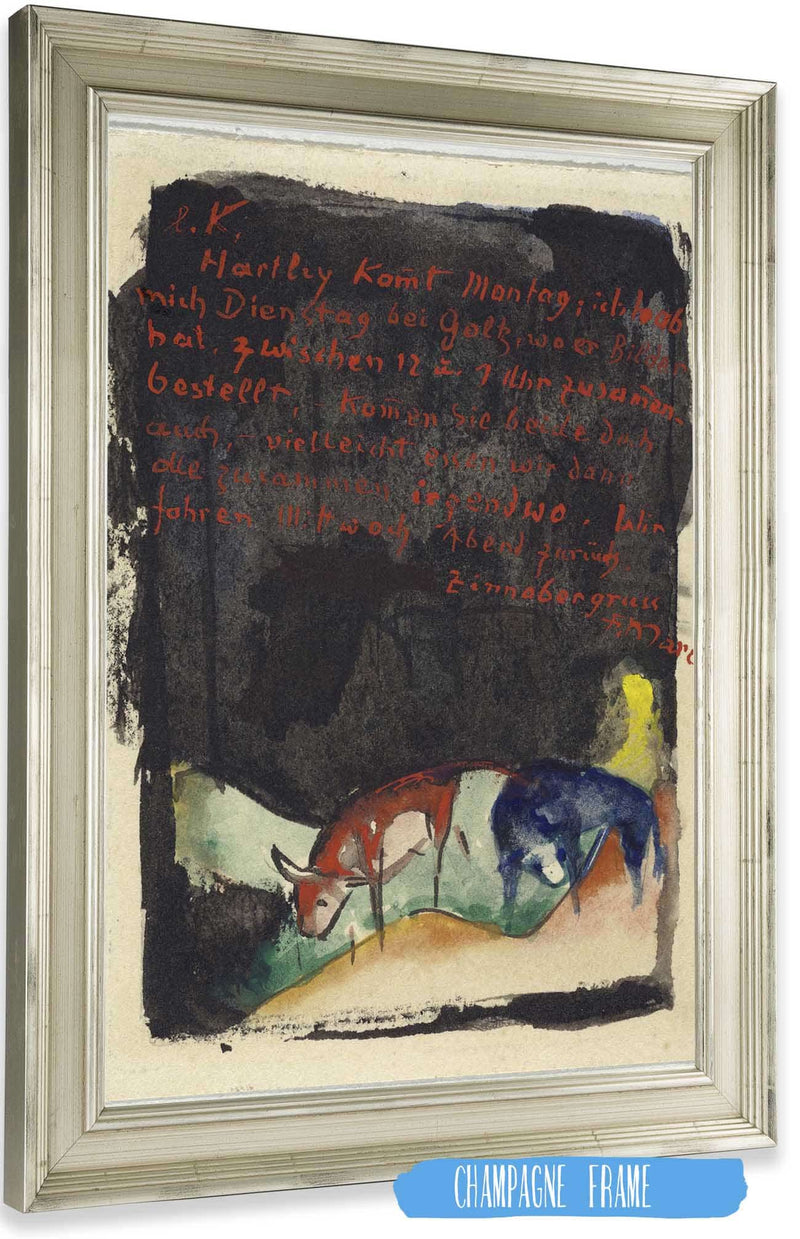 Vermilion by Franz Marc Posters, Prints, & Visual Artwork