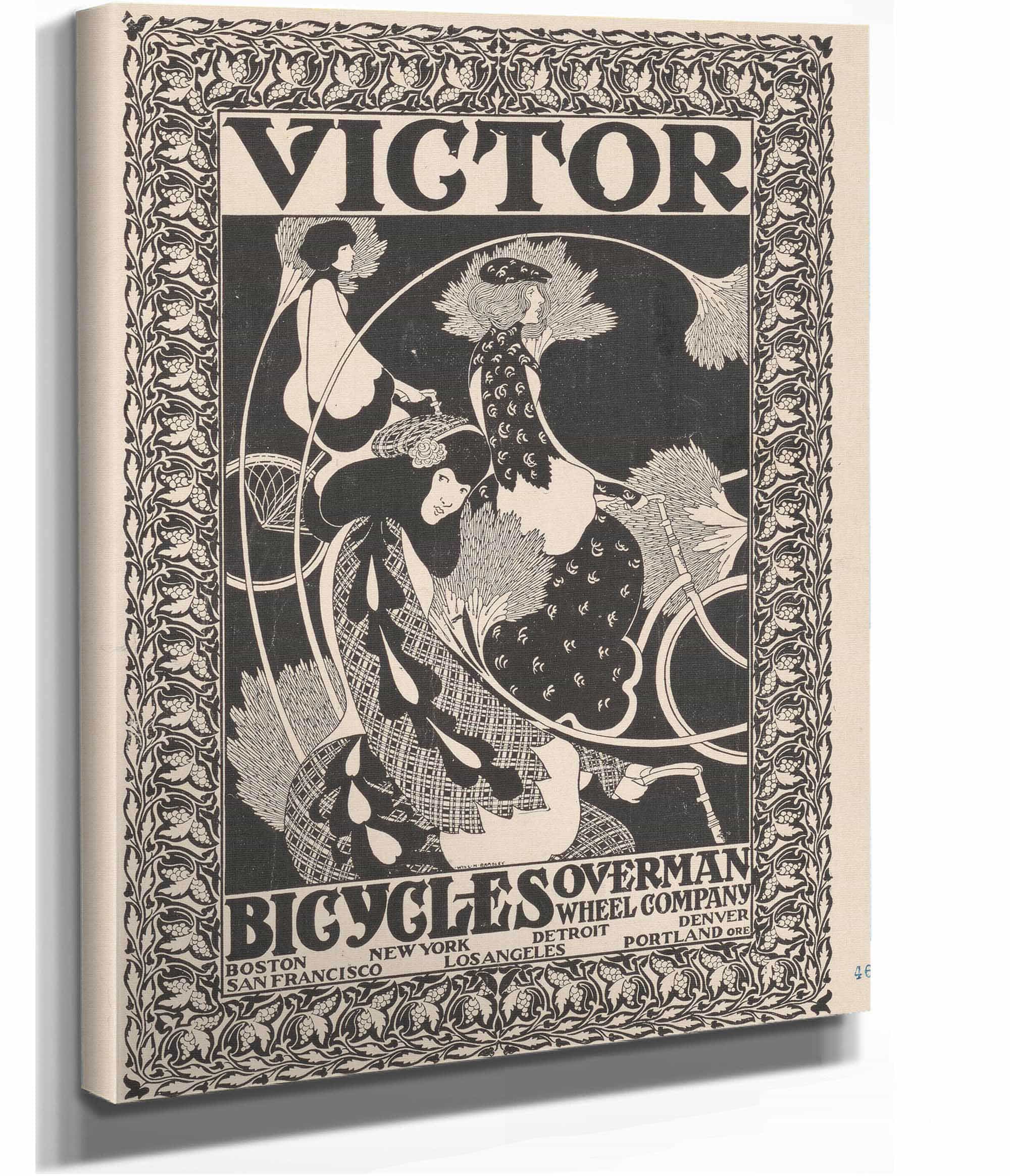 Victor Bicycles  by Will Bradley Posters, Prints, & Visual Artwork