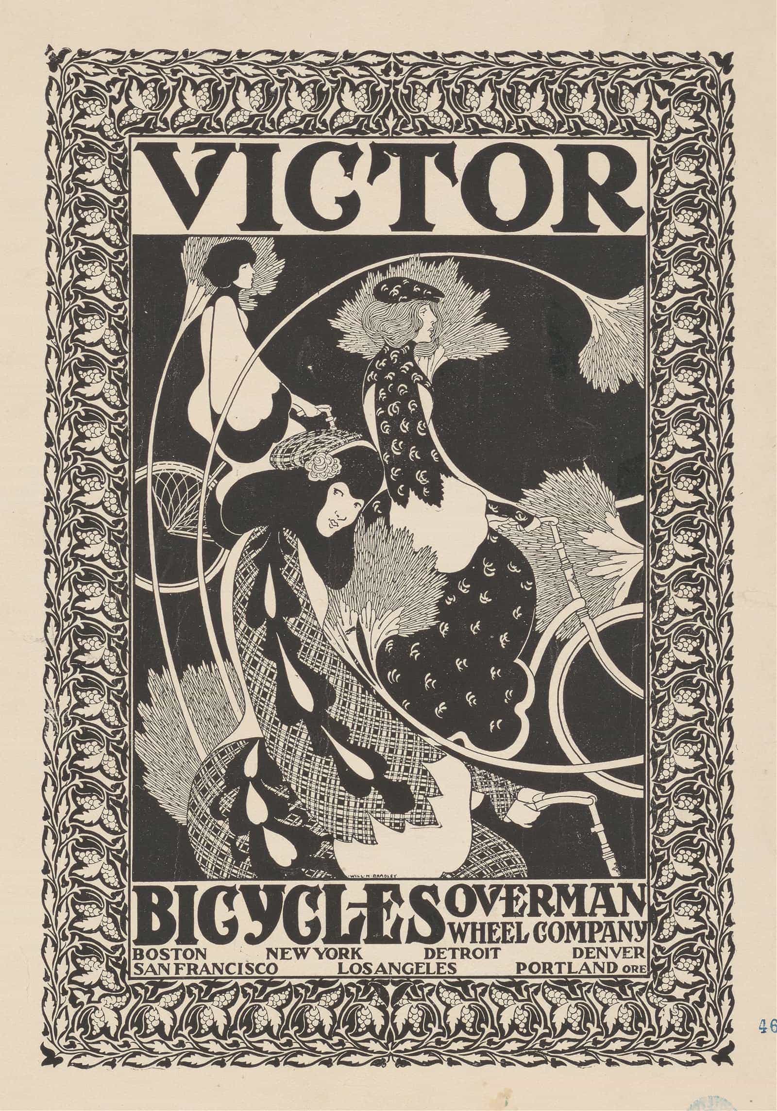 Victor Bicycles  by Will Bradley Posters, Prints, & Visual Artwork