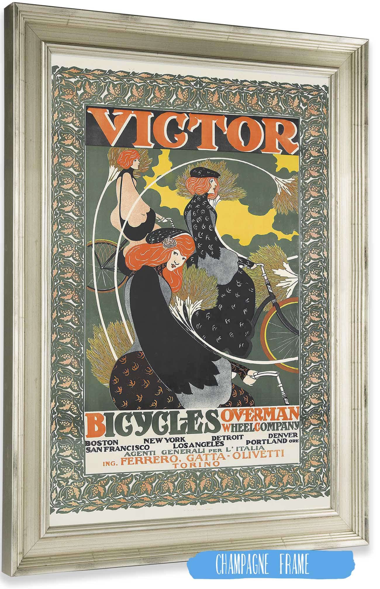 Victor Bicycles  by Will Bradley Posters, Prints, & Visual Artwork