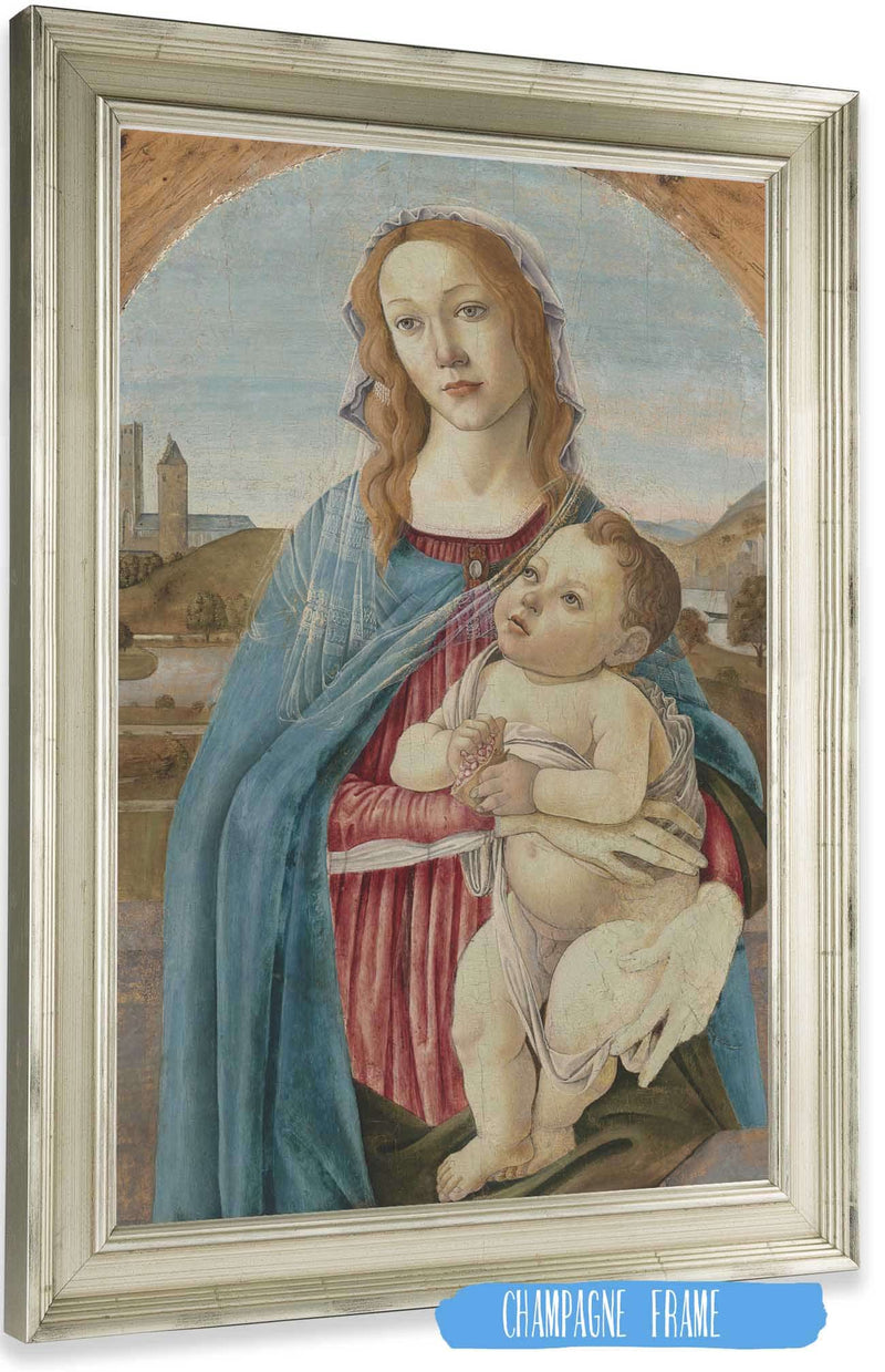 Virgin And Child by Sandro Botticelli Posters, Prints, & Visual Artwork