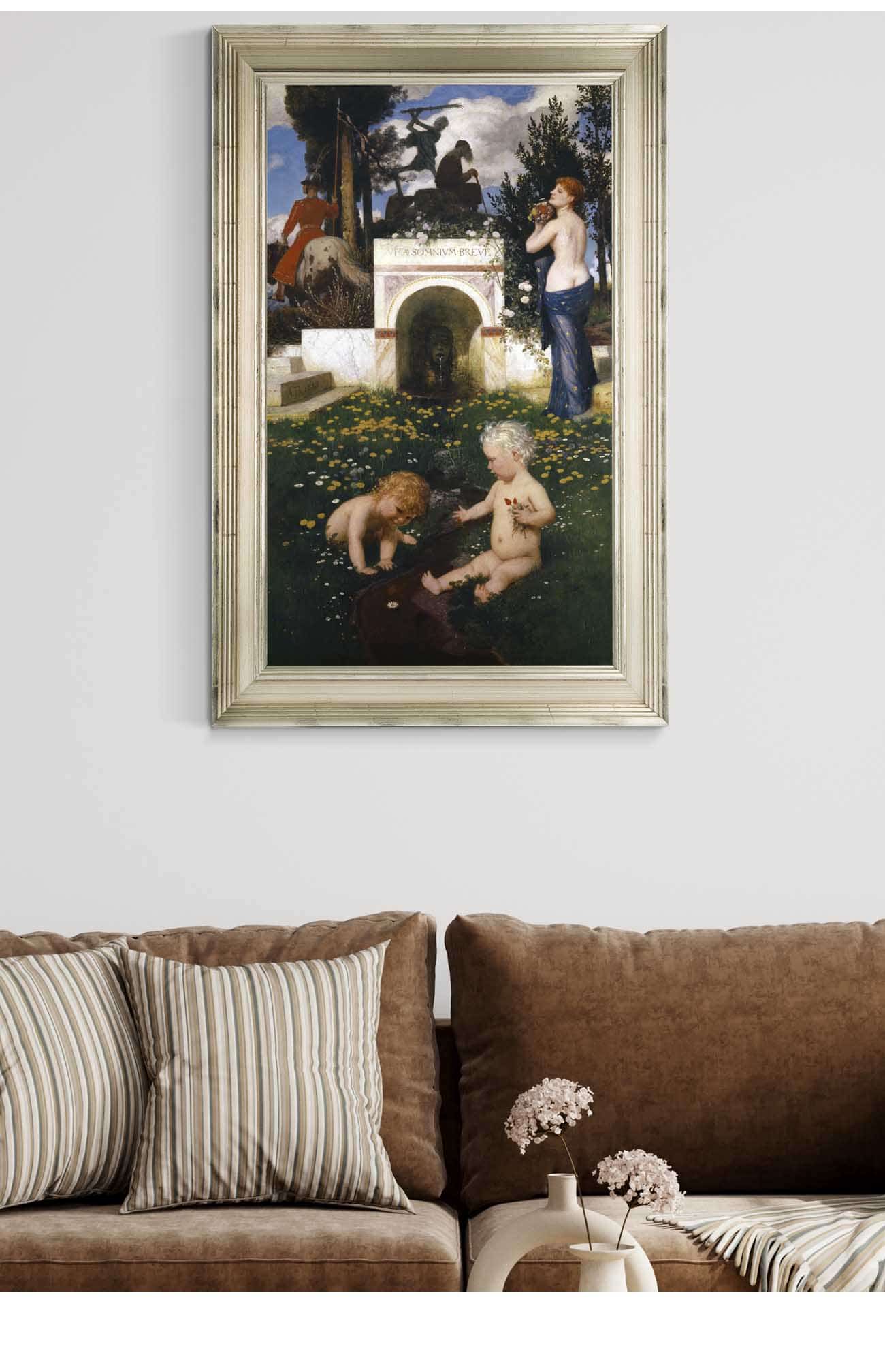 Vita Somnium Breve Life A Short Dream by Arnold Bocklin Posters, Prints, & Visual Artwork