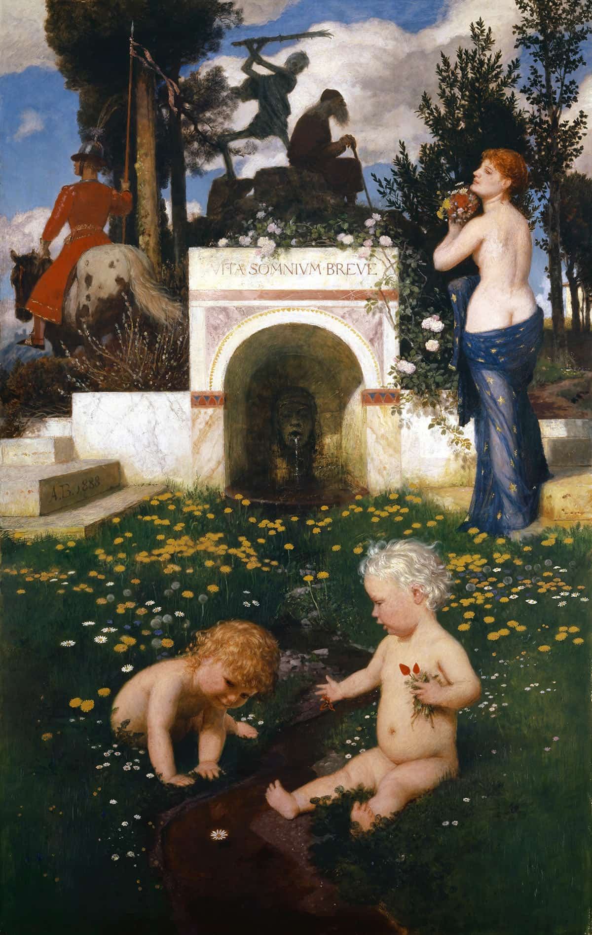 Vita Somnium Breve Life A Short Dream by Arnold Bocklin Posters, Prints, & Visual Artwork