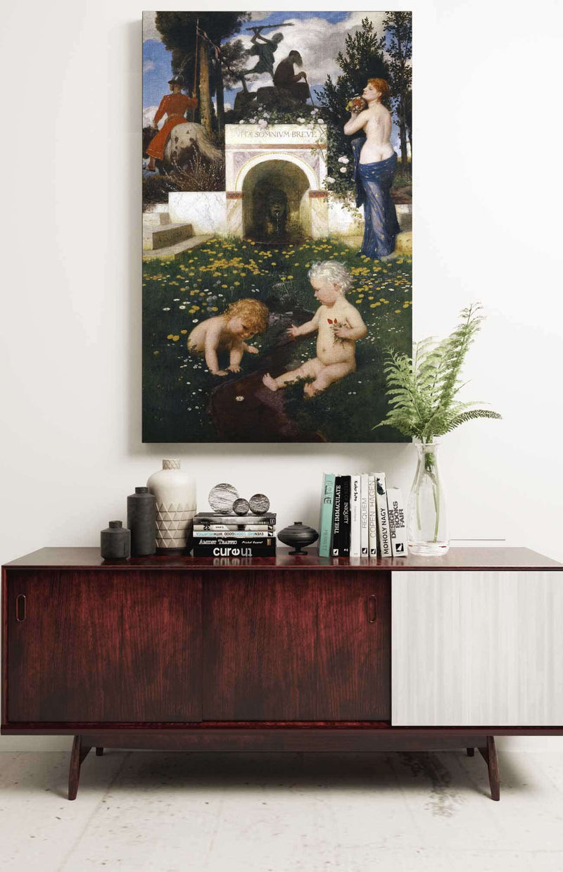 Vita Somnium Breve Life A Short Dream by Arnold Bocklin Posters, Prints, & Visual Artwork