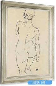 Weiblicher Ruckenakt by Egon Schiele Posters, Prints, & Visual Artwork