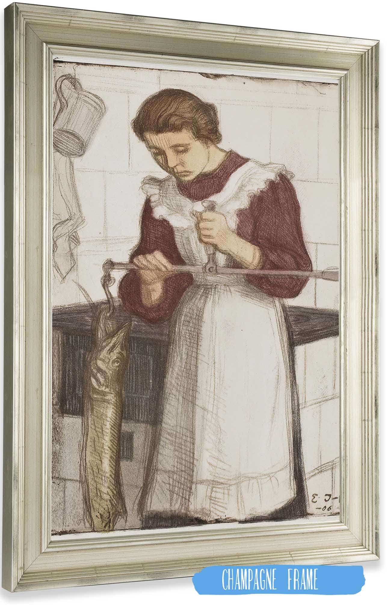 Weighing The Pike  by Eero Jarnefelt Posters, Prints, & Visual Artwork