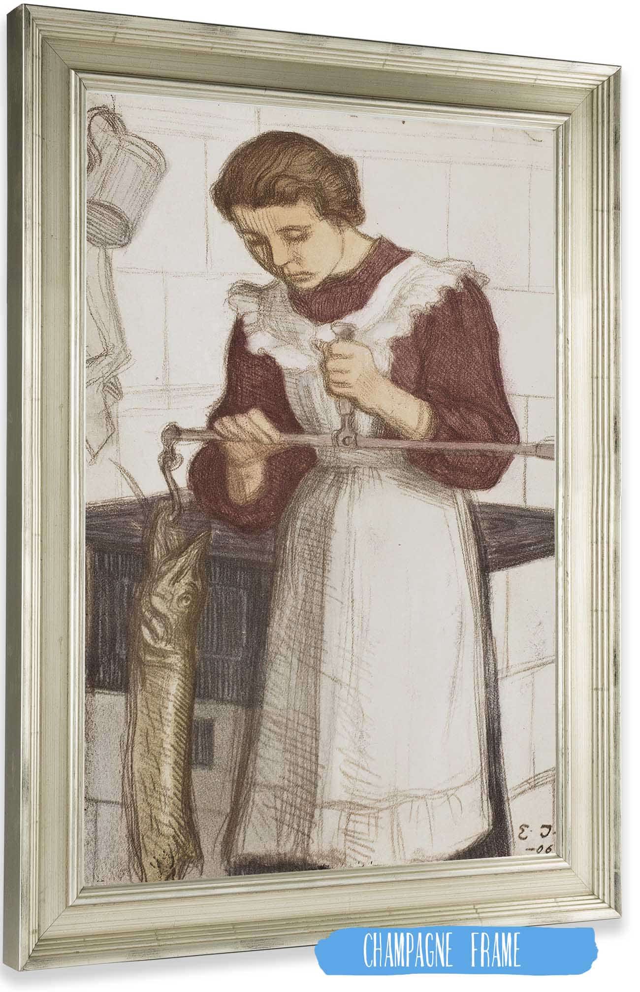 Weighing The Pike  by Eero Jarnefelt Posters, Prints, & Visual Artwork