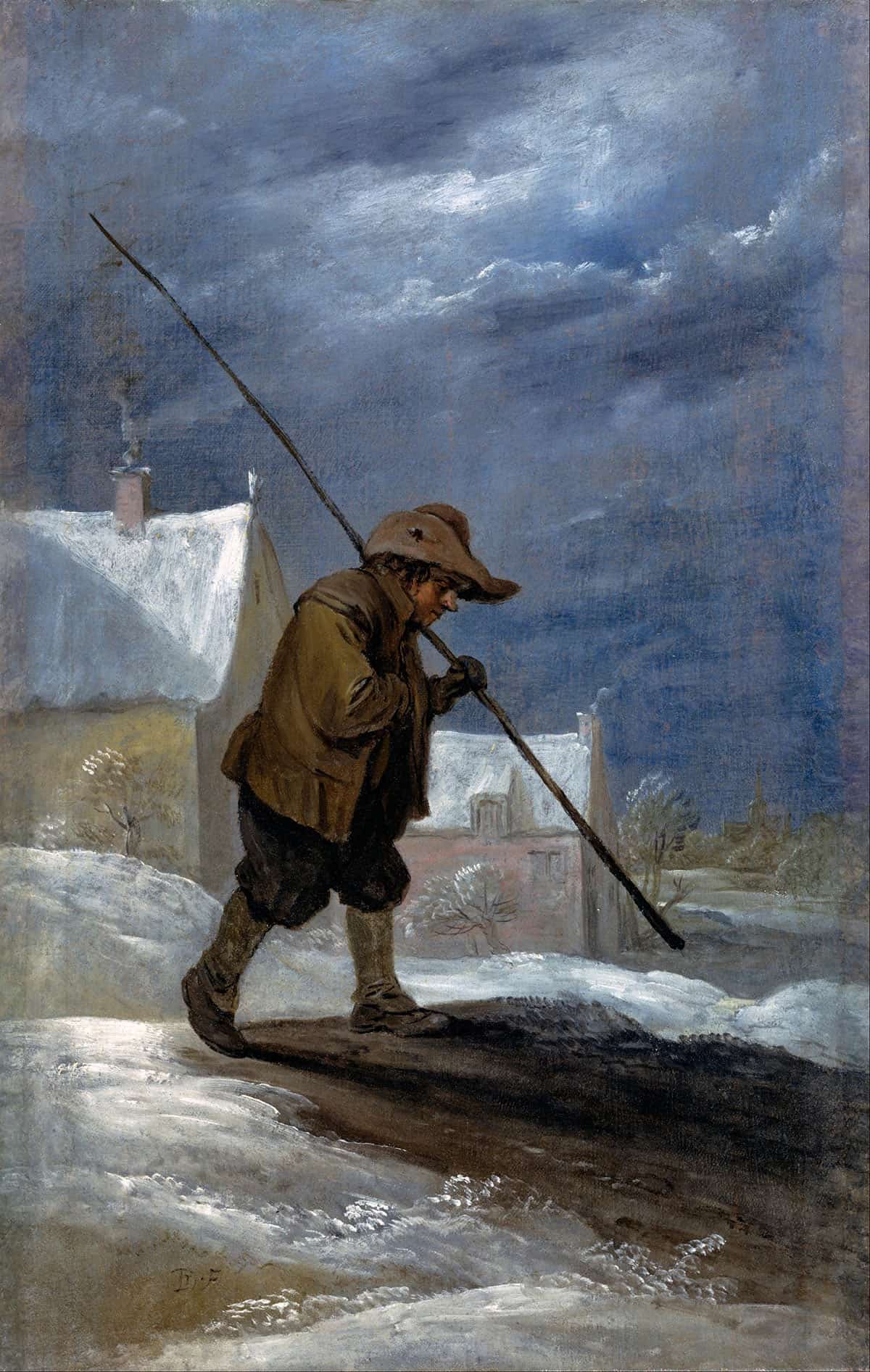Winter by David Teniers The Younger Posters, Prints, & Visual Artwork
