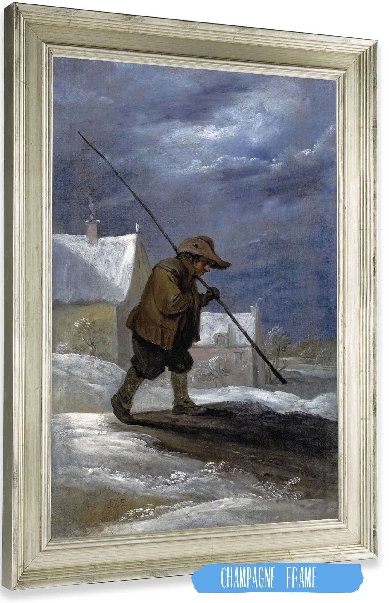 Winter by David Teniers The Younger Posters, Prints, & Visual Artwork