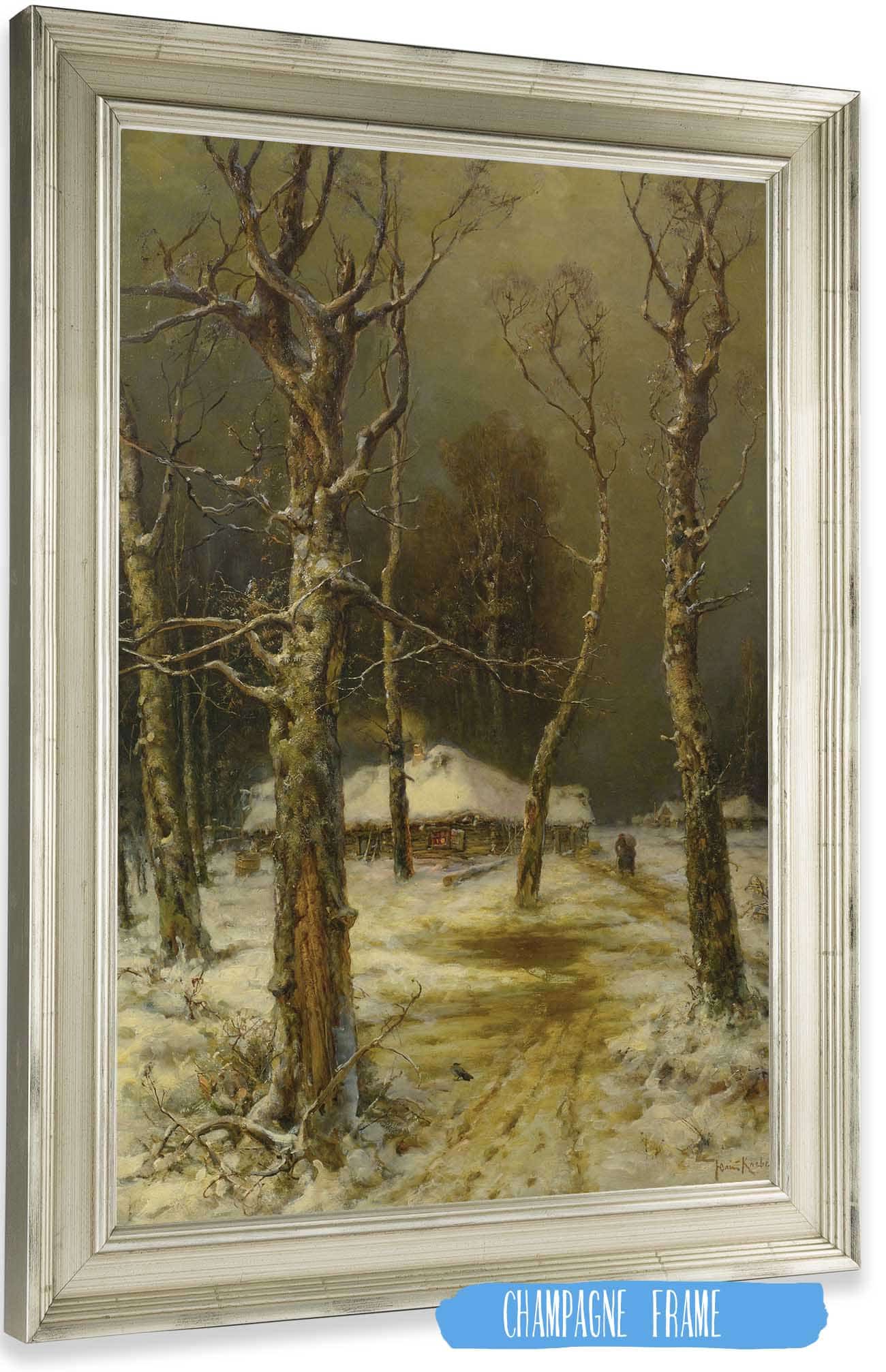 Winter In Russia by Julius Sergius Klever Posters, Prints, & Visual Artwork