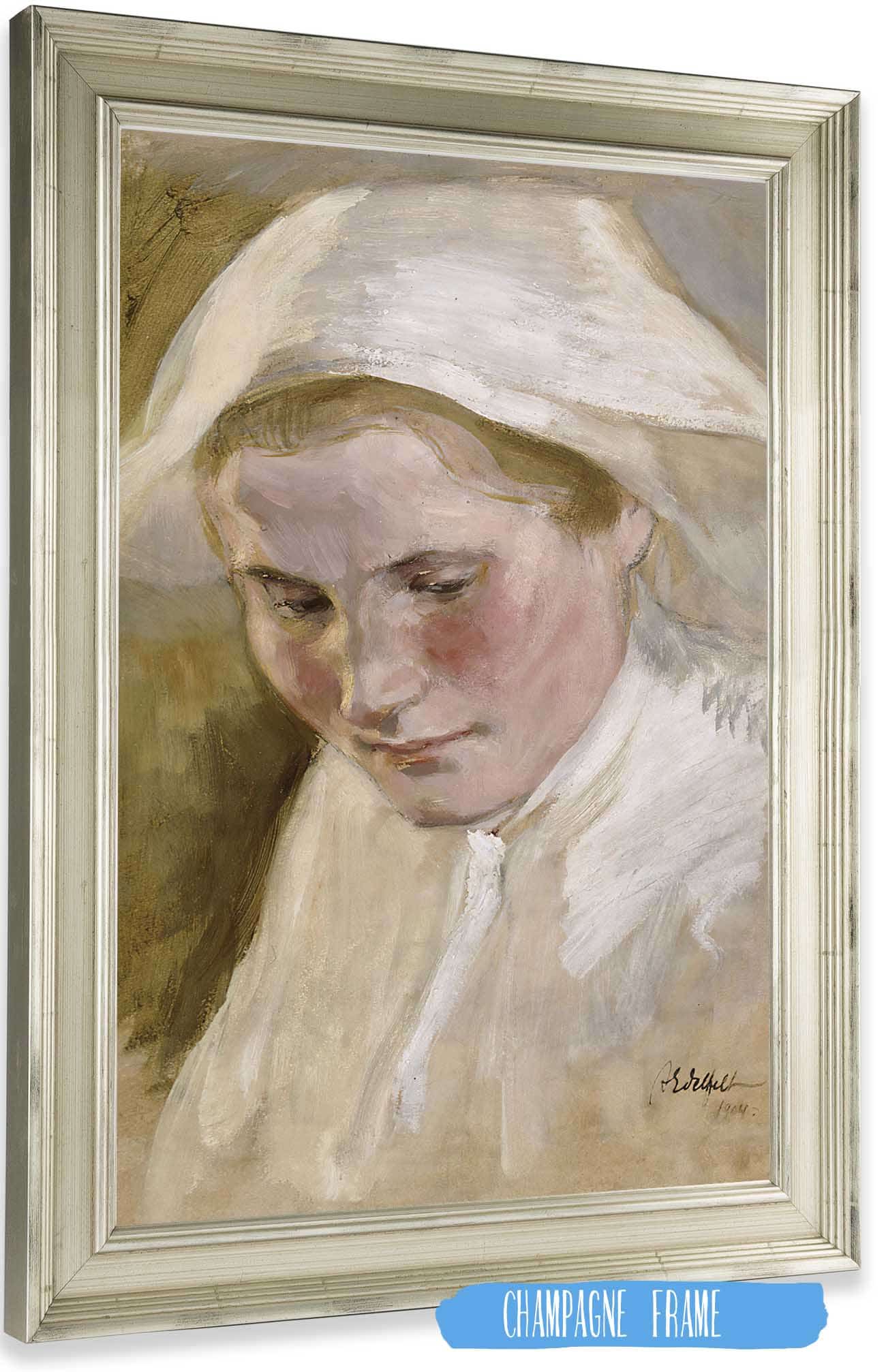 Womans Head by Albert Edelfelt Posters, Prints, & Visual Artwork