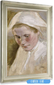 Womans Head by Albert Edelfelt Posters, Prints, & Visual Artwork