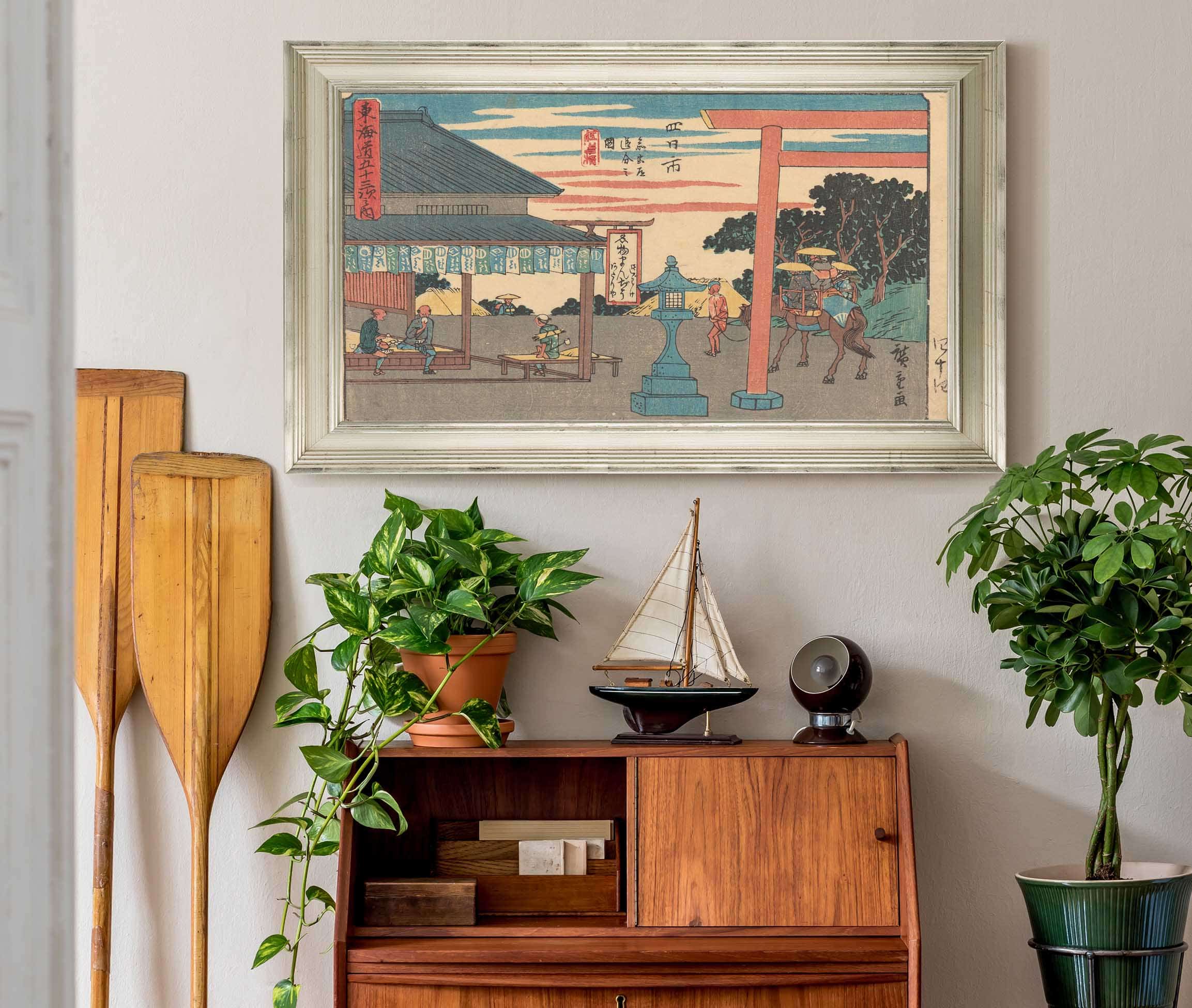 Yokkaichi   by Ando Hiroshige Posters, Prints, & Visual Artwork