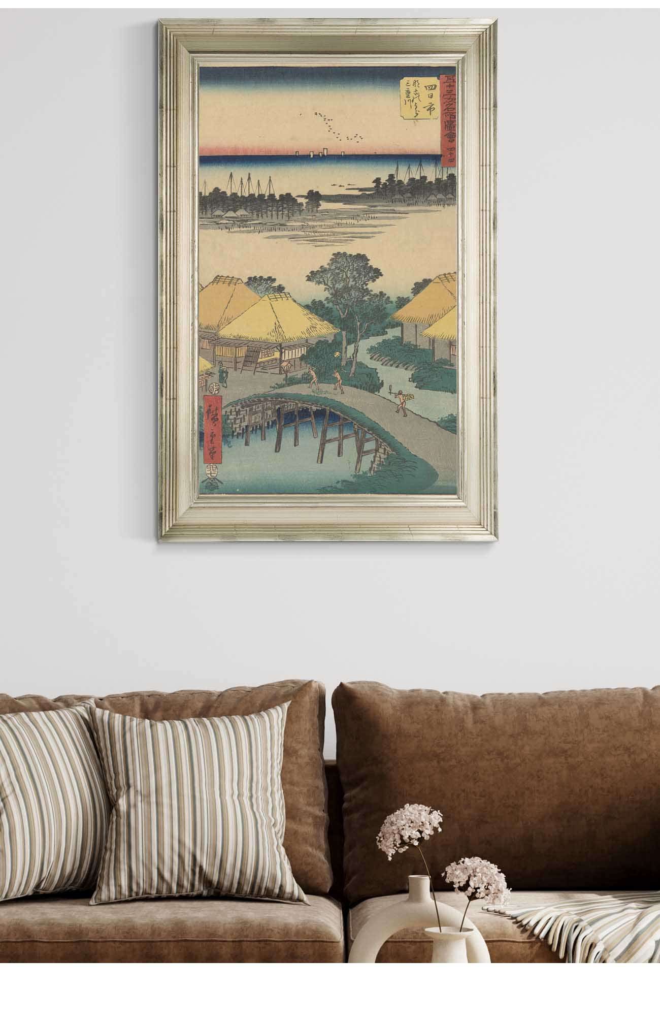 Yokkaichi   by Ando Hiroshige Posters, Prints, & Visual Artwork
