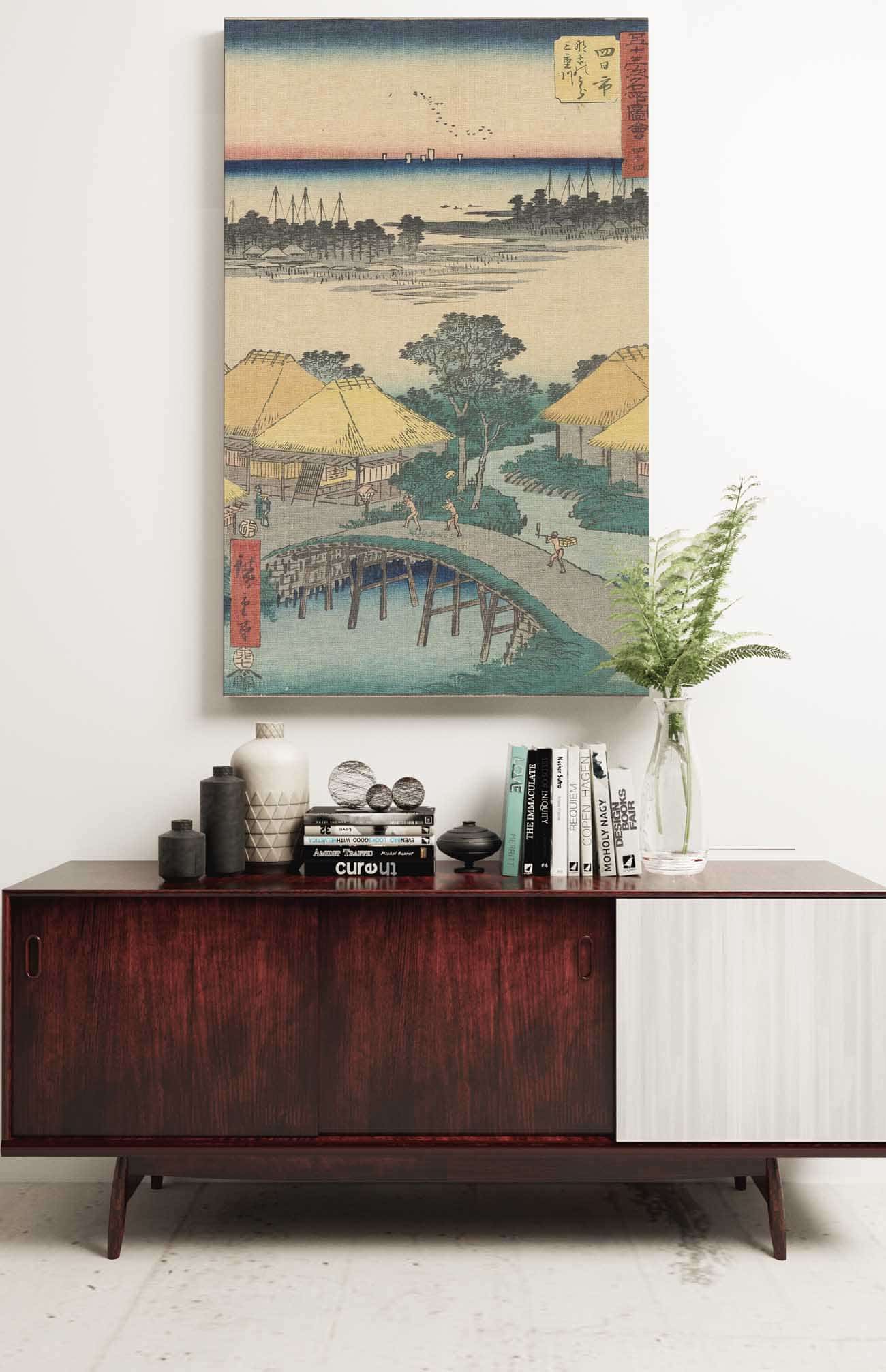 Yokkaichi   by Ando Hiroshige Posters, Prints, & Visual Artwork
