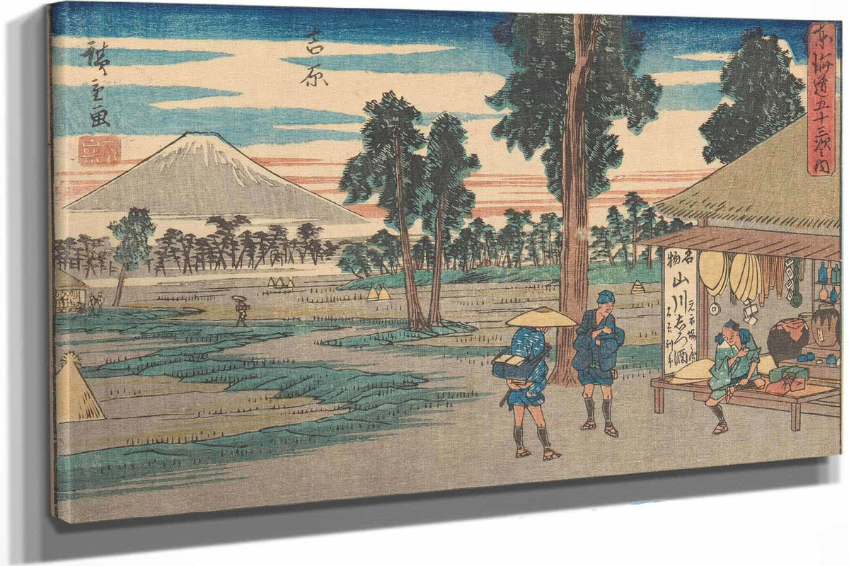 Yoshiwara   by Ando Hiroshige Posters, Prints, & Visual Artwork