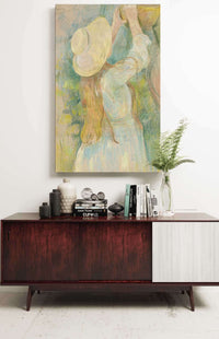 Young Girl Holding A Basket by Berthe Morisot Posters, Prints, & Visual Artwork