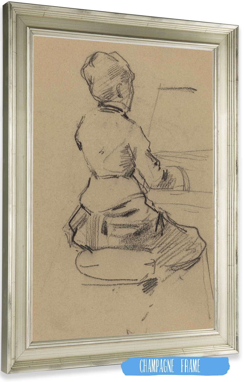 Young Woman Seated At A Piano Verso by Jean Louis Forain Posters, Prints, & Visual Artwork