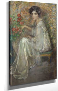 Young Woman With Roses by Alice Pike Barney Posters, Prints, & Visual Artwork