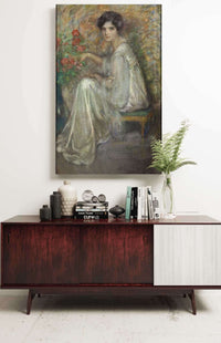 Young Woman With Roses by Alice Pike Barney Posters, Prints, & Visual Artwork