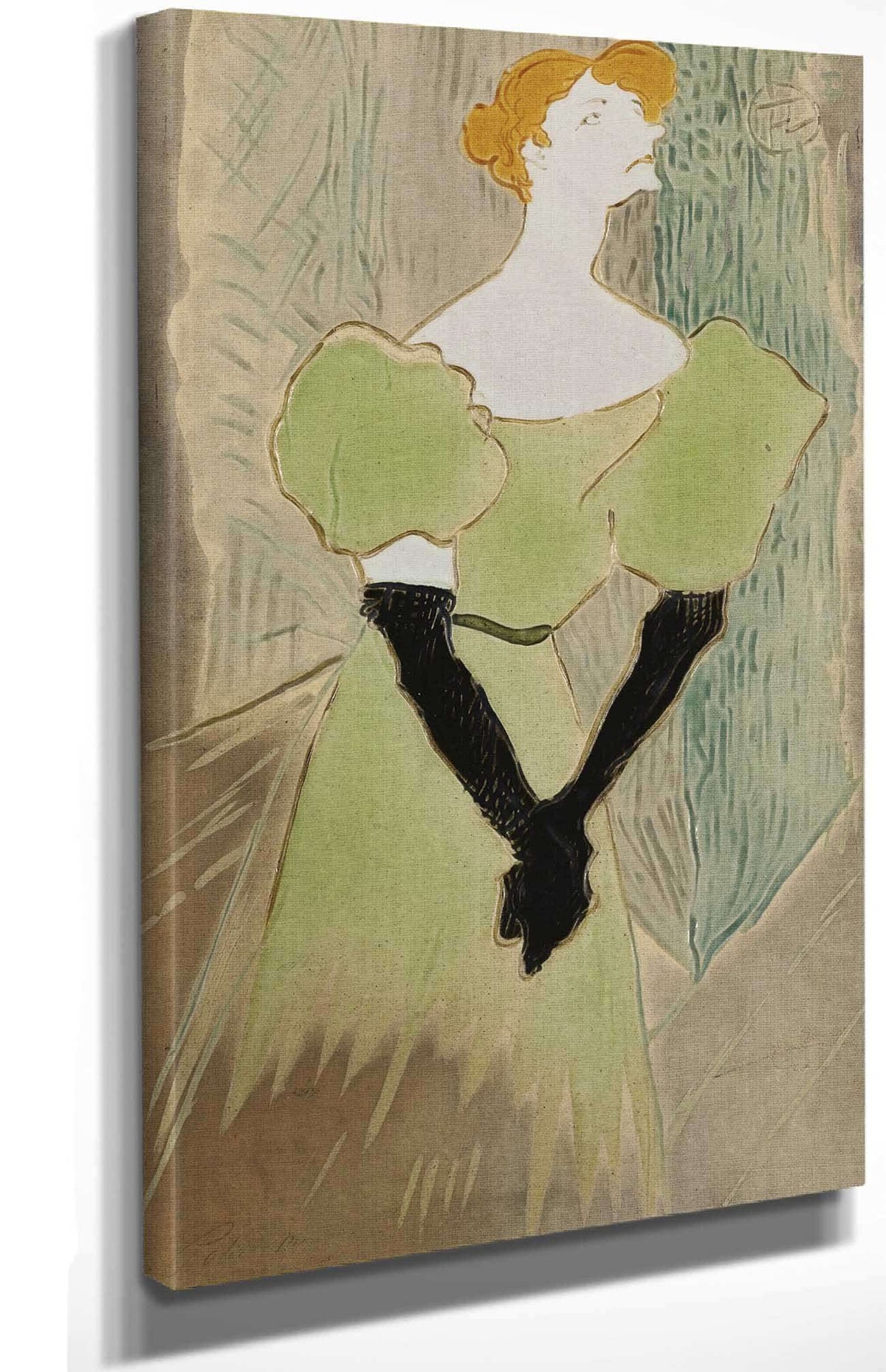 Yvette Guilbert by Henri De Toulouse Lautrec Posters, Prints, & Visual Artwork