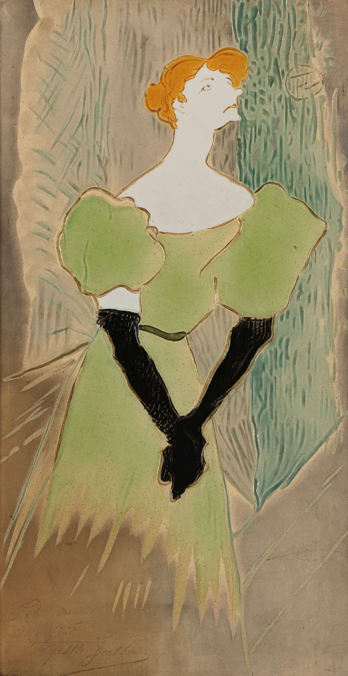 Yvette Guilbert by Henri De Toulouse Lautrec Posters, Prints, & Visual Artwork