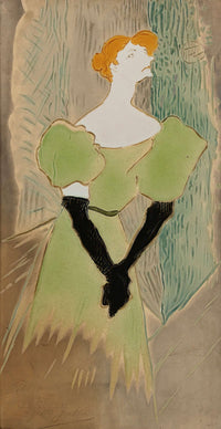 Yvette Guilbert by Henri De Toulouse Lautrec Posters, Prints, & Visual Artwork