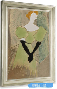 Yvette Guilbert by Henri De Toulouse Lautrec Posters, Prints, & Visual Artwork