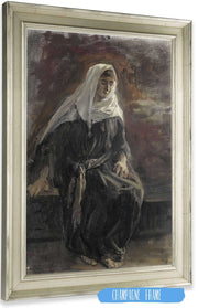 Zittende Vrouw Waarschijnlijk Michal by Jozef Israels Posters, Prints, & Visual Artwork