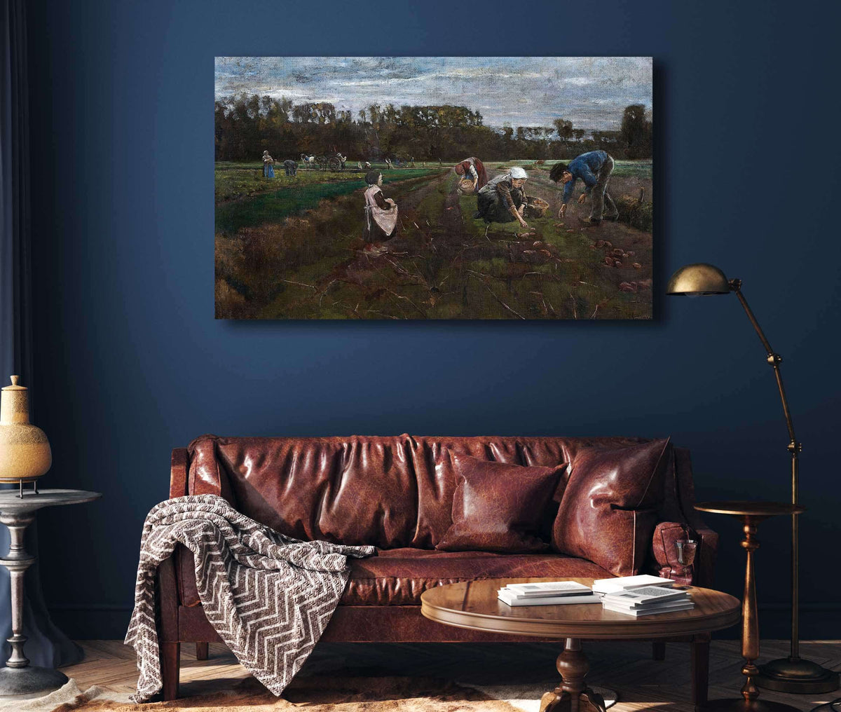 Potato Harvest by Max Liebermann