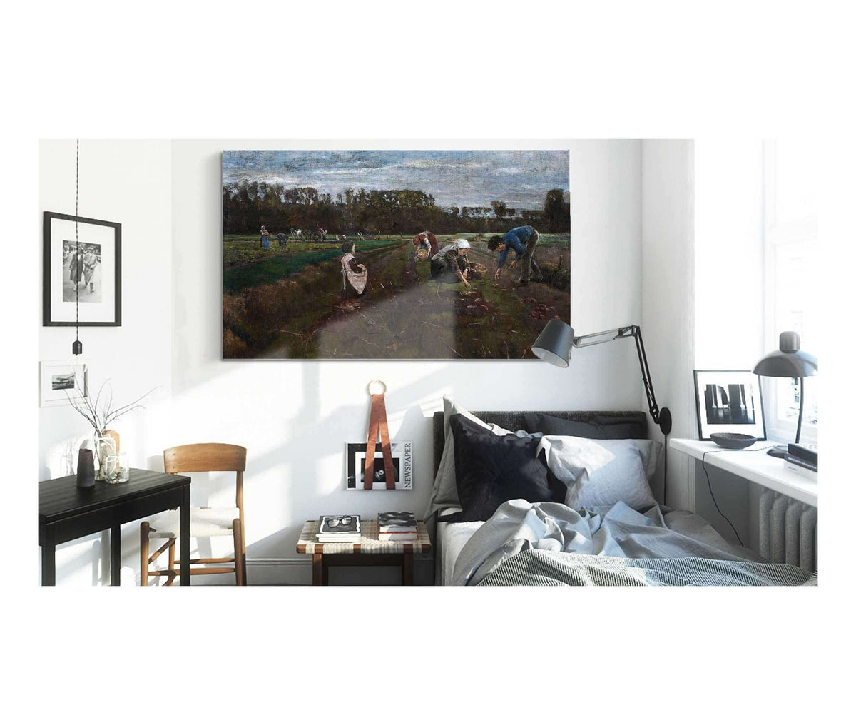 Potato Harvest by Max Liebermann