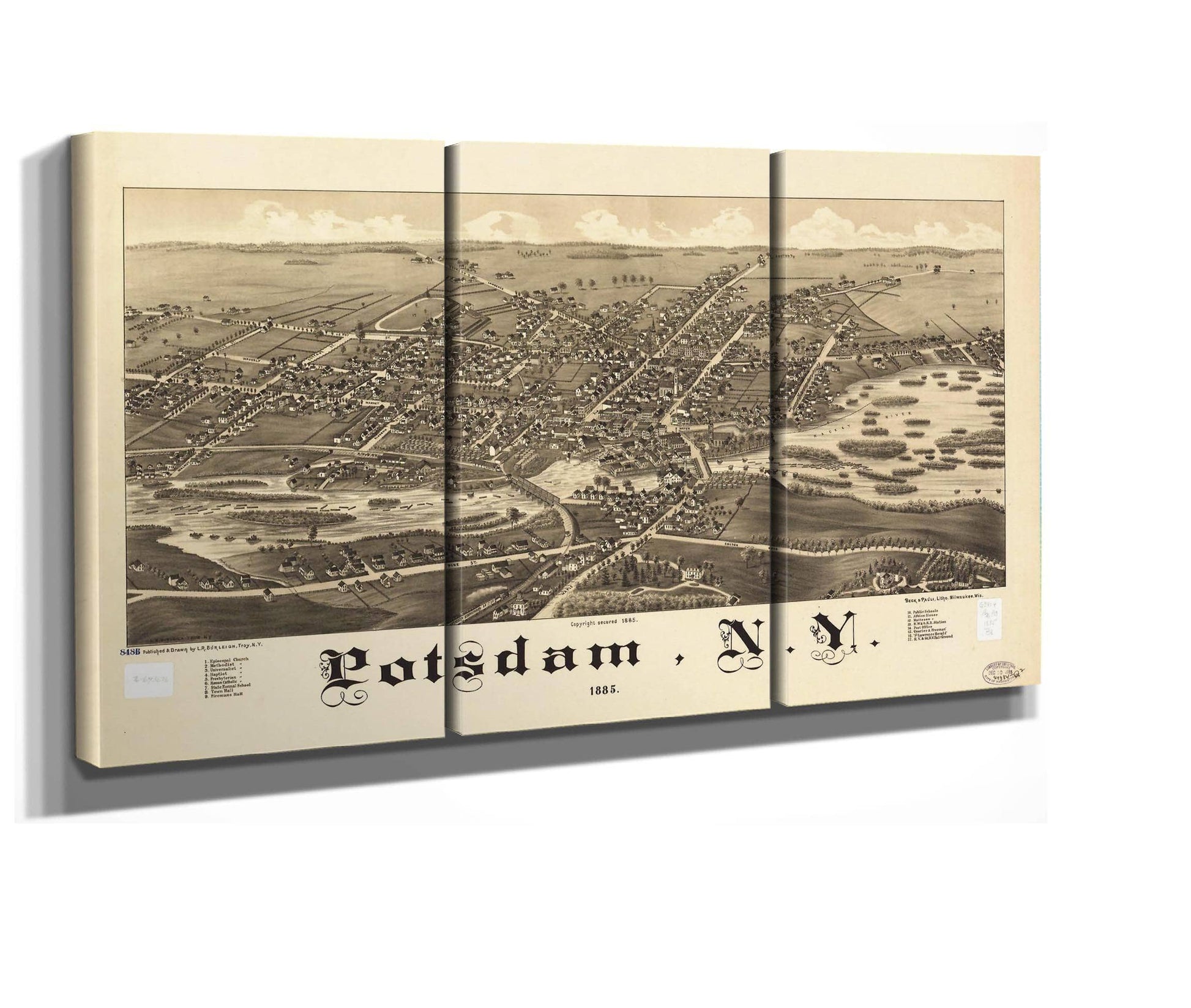 Potsdam Ny 1885  State Of New York