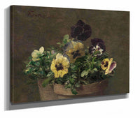 Potted Pansies by Henri Fantin Latour