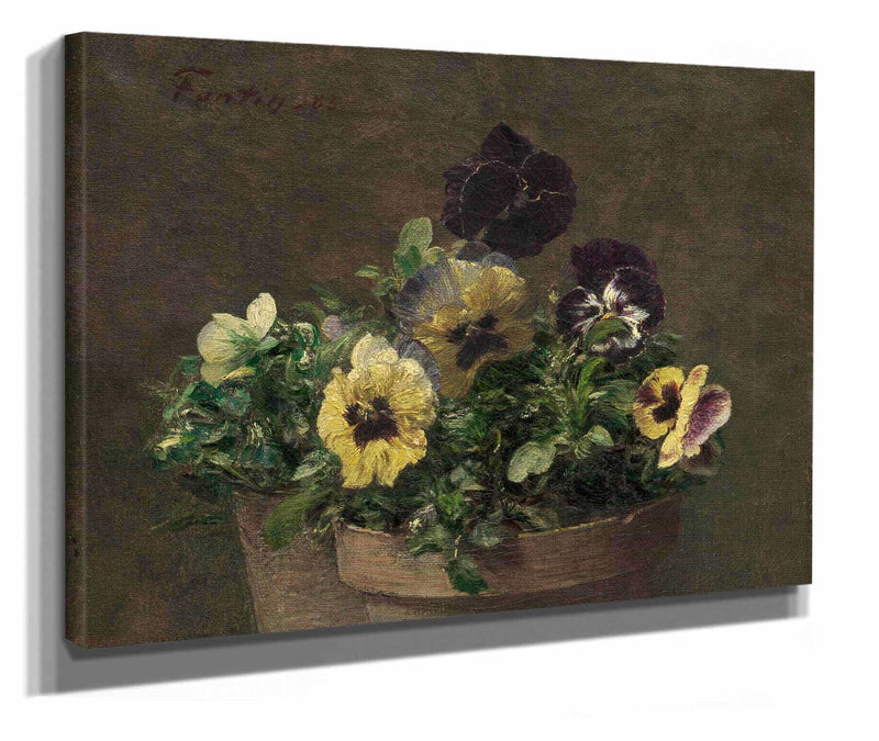 Potted Pansies by Henri Fantin Latour