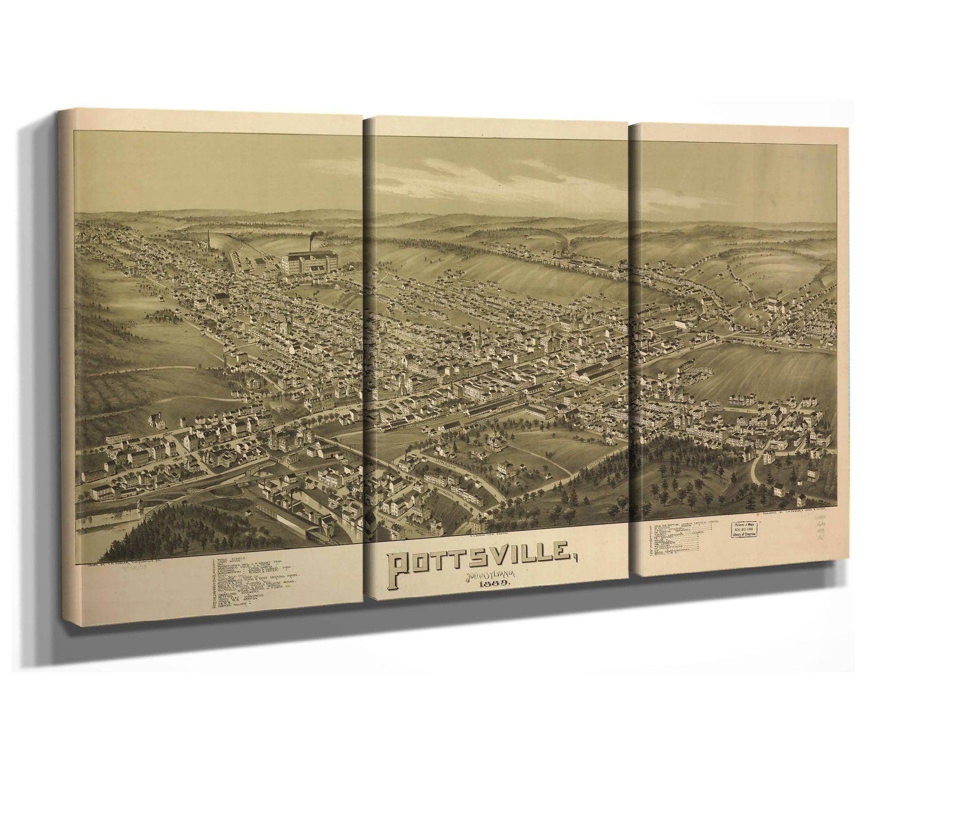 Pottsville Pennsylvania 1889  State Of Pennsylvania
