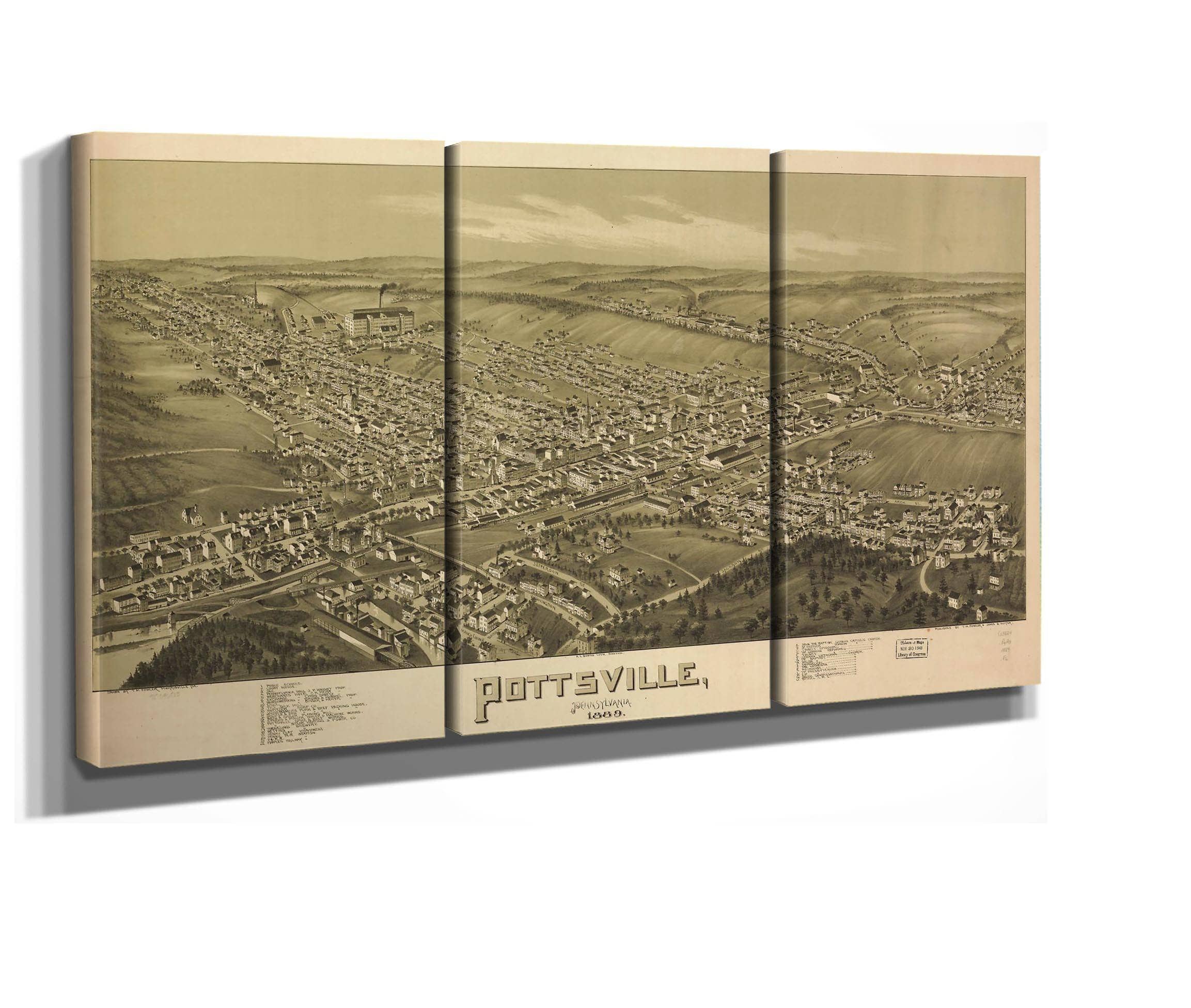 Pottsville Pennsylvania 1889  State Of Pennsylvania