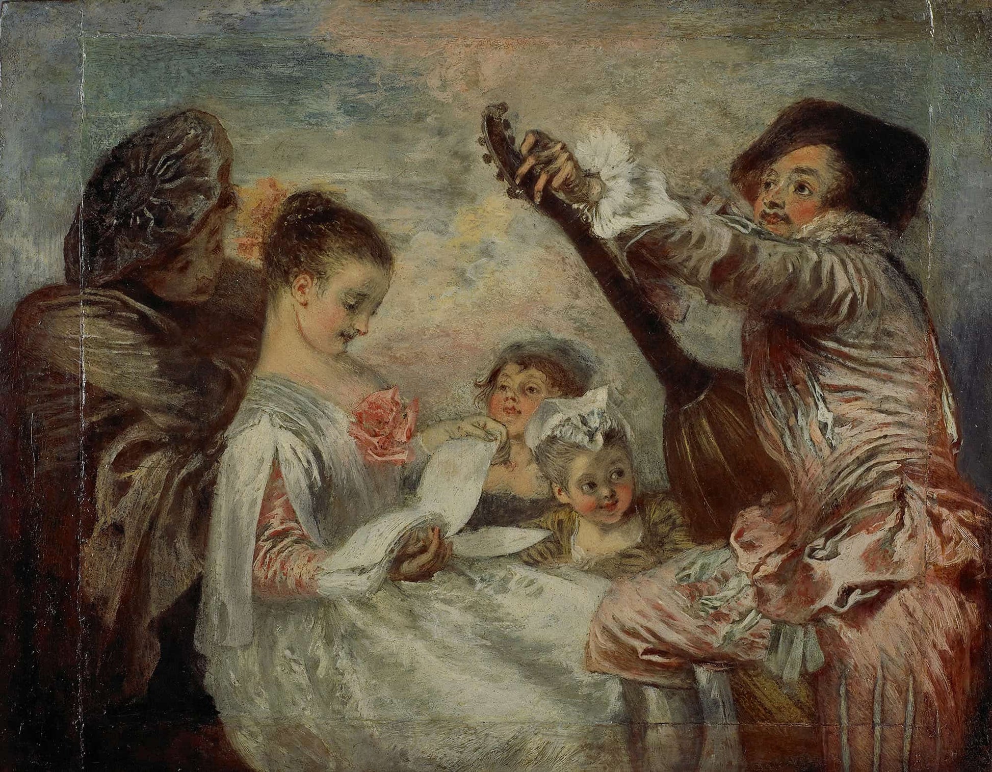 Pour Nous Prouver Que Cette Belle by Jean Antoine Watteau