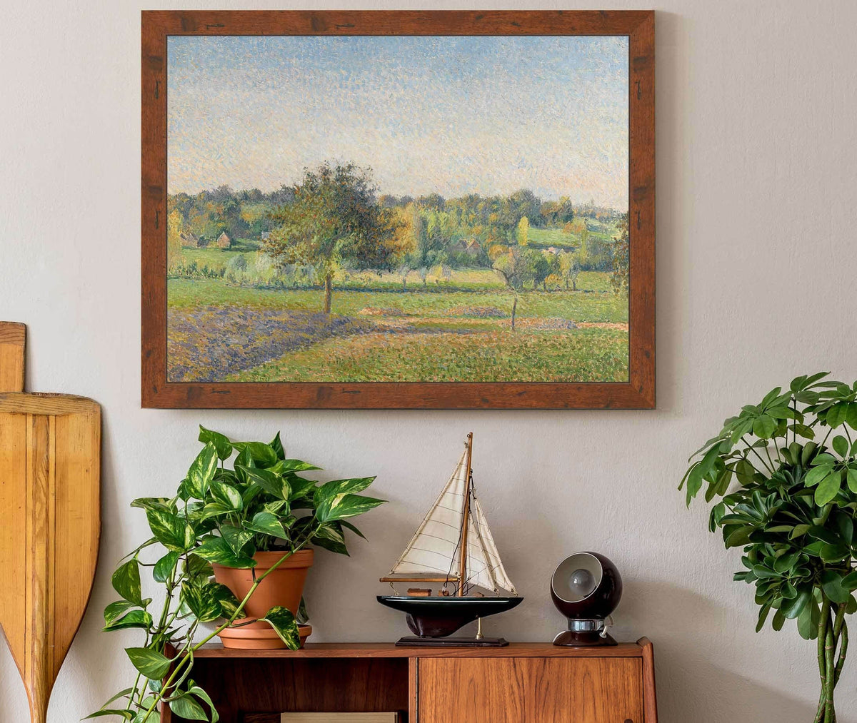 Prairie A Eragny by Camille Pissarro