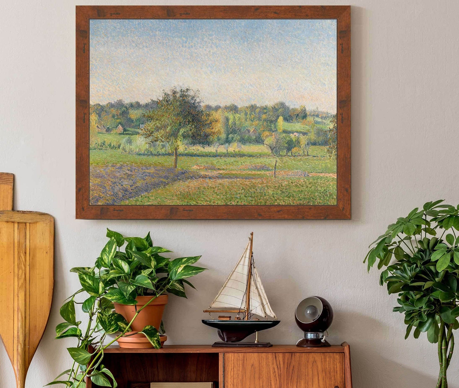 Prairie A Eragny by Camille Pissarro