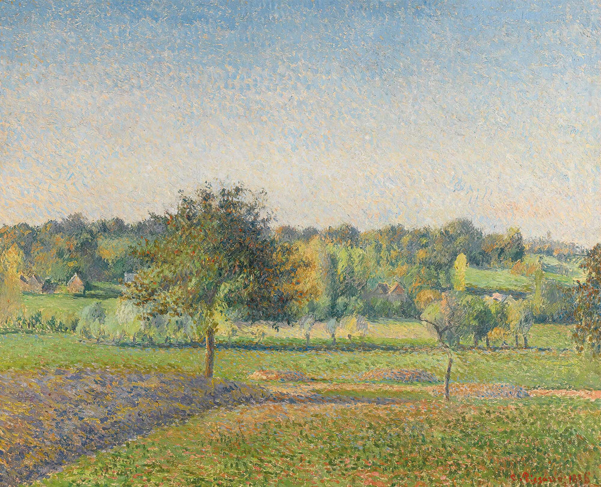 Prairie A Eragny by Camille Pissarro