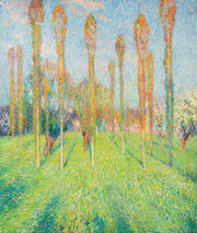 Prairie Ensoleillee Aux Peupliers by Henri Martin