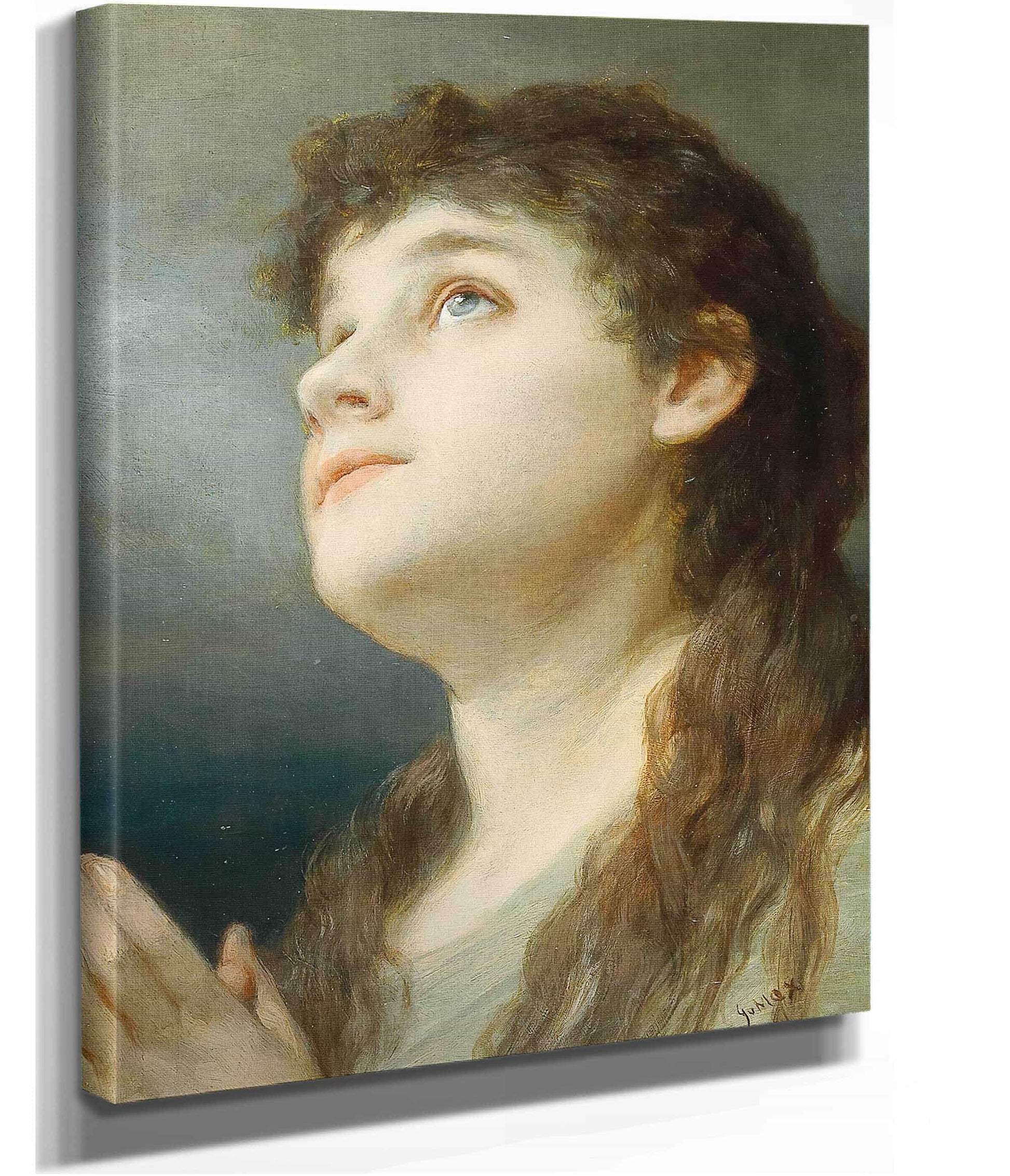 Praying by Gabriel Von Max