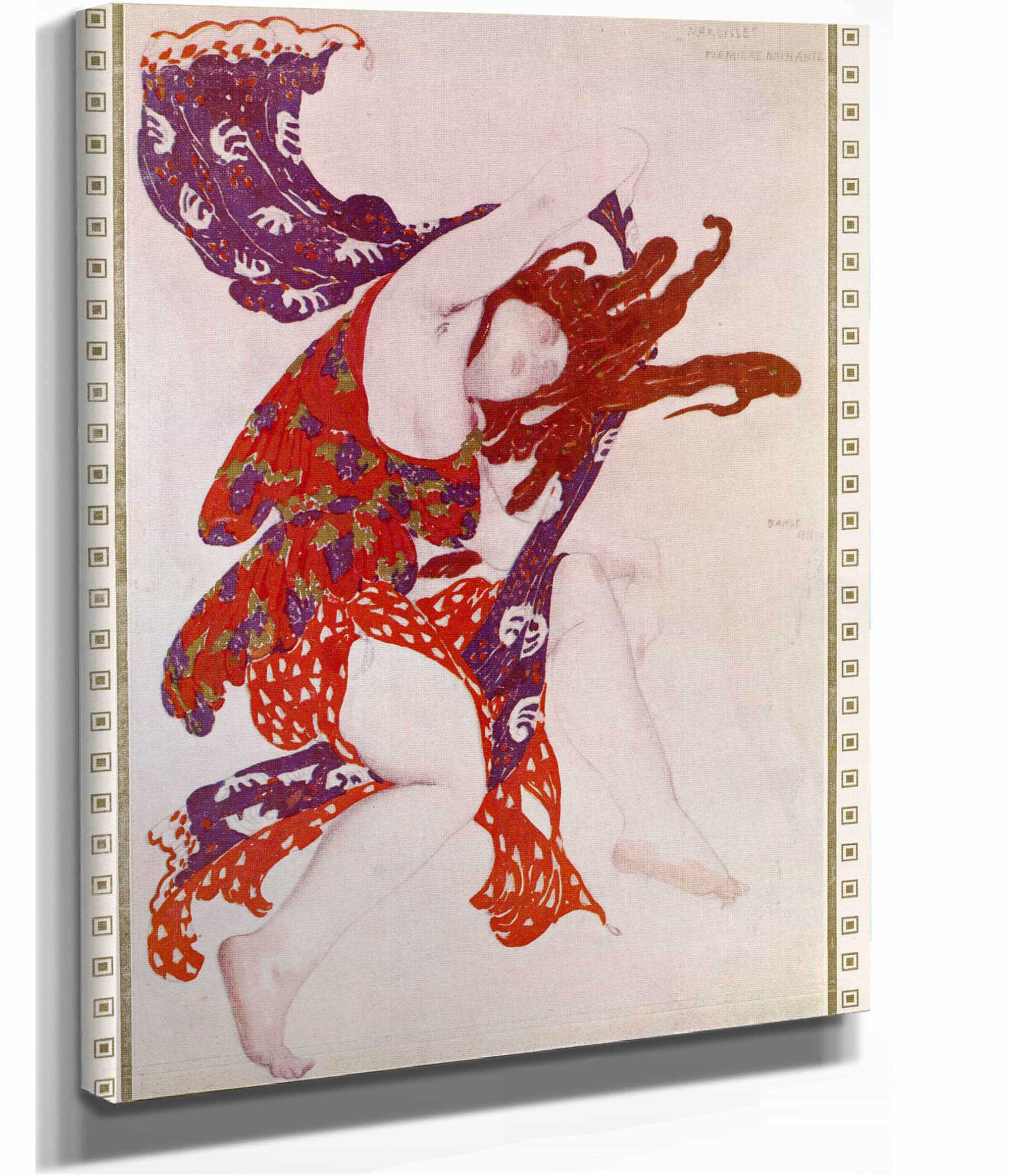 Premiere Bacchante De Narcisse by Leon Bakst