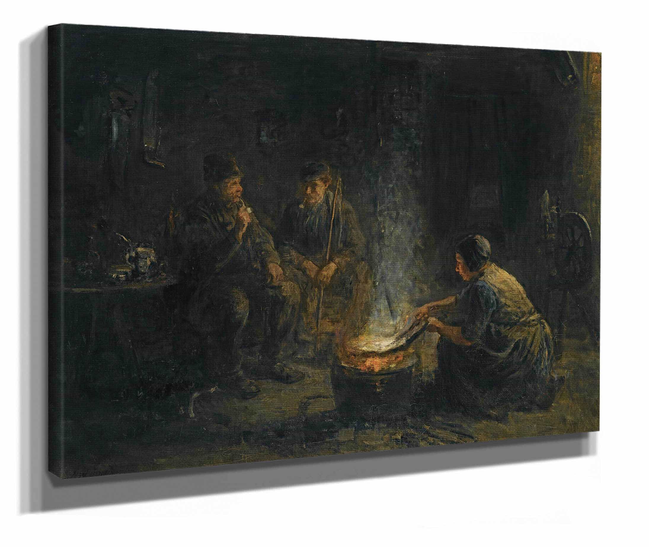 Preparing The Meal by Jozef Israels